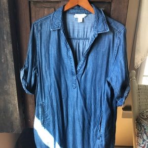 Loft Tencel Chambray Dress